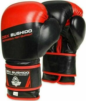 Box und MMA-Handschuhe DBX Bushido B-2v4 Schwarz-Rot 14 oz - 1