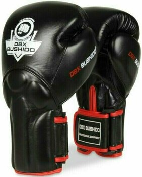 Gant de boxe et de MMA DBX Bushido BB2 Noir-Rouge 10 oz - 1