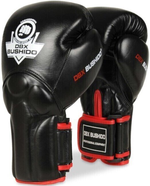 Rękawice bokserskie i MMA DBX Bushido BB2 Czarny-Czerwony 12 oz