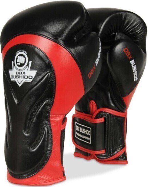 Box und MMA-Handschuhe DBX Bushido BB4 Schwarz-Rot 10 oz