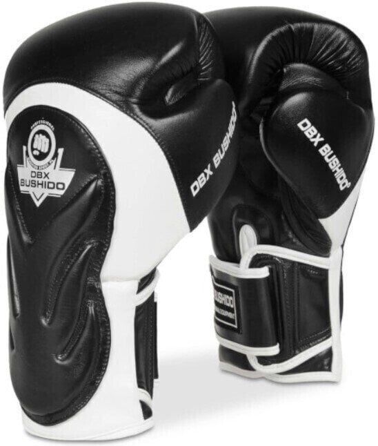 Box und MMA-Handschuhe DBX Bushido BB5 Schwarz-Weiß 10 oz
