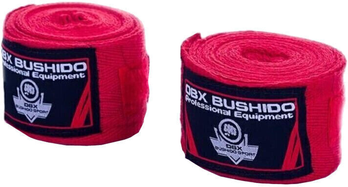 Ligadura de boxe DBX Bushido Ligadura de boxe Red 4 m