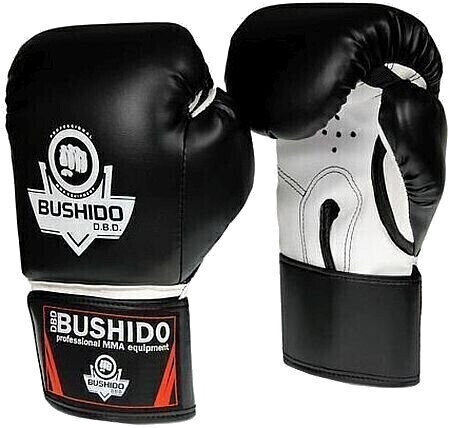 Boks- en MMA-handschoenen DBX Bushido ARB-407a Zwart-Wit 10 oz