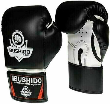 Boxerské a MMA rukavice DBX Bushido ARB-407a Černá-Bílá 10 oz - 1
