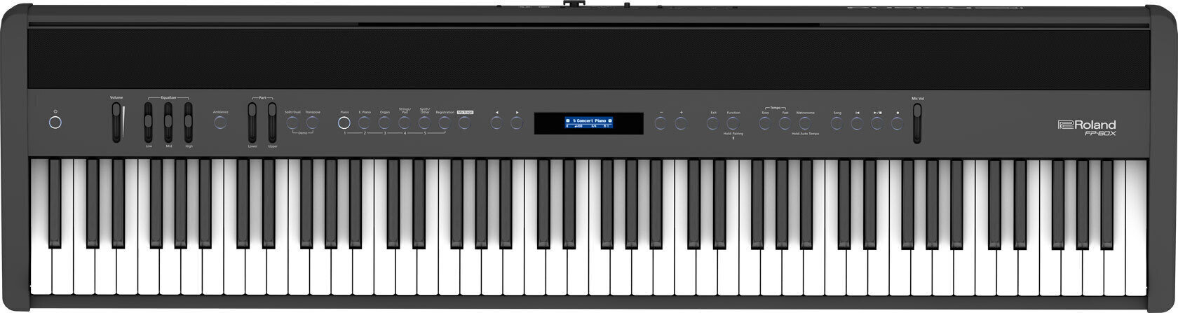 Piano digital de palco Roland FP 60X BK Piano digital de palco