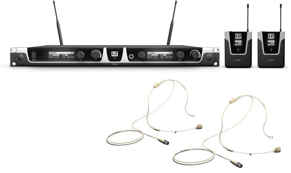 Set Microfoni Wireless ad Archetto LD Systems U508 BPHH 2