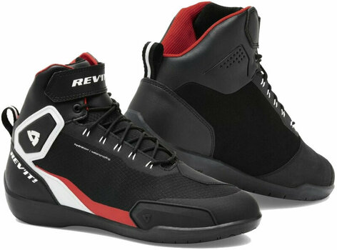 Motorcycle Boots Rev'it! G-Force H2O Black/Neon Red 45 Motorcycle Boots - 1