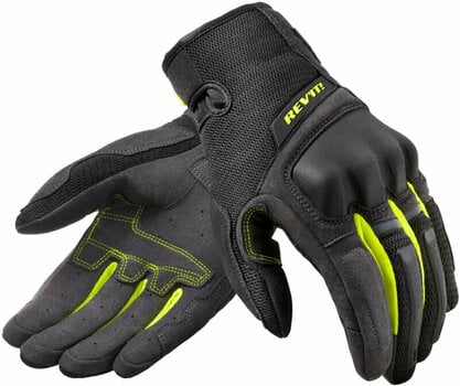 Γάντια Μηχανής Textile Rev'it! Volcano Black/Neon Yellow 2XL Γάντια Μηχανής Textile - 1