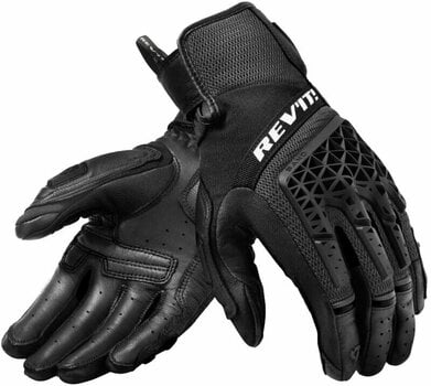 Motorcycle Gloves Rev'it! Gloves Sand 4 Black M Motorcycle Gloves - 1