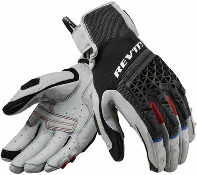 Motorcycle Gloves Rev'it! Gloves Sand 4 Light Grey/Black M Motorcycle Gloves - 1