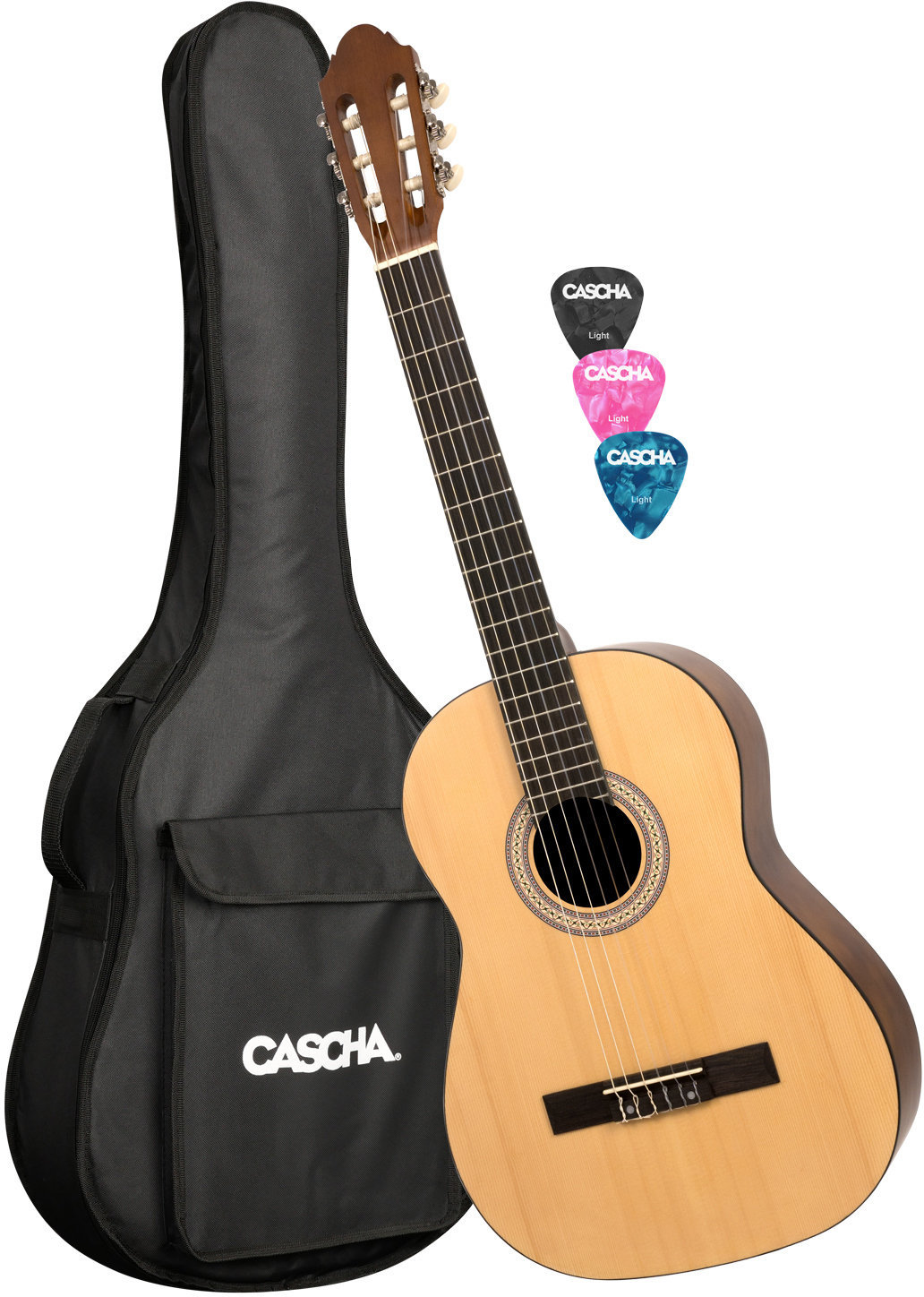 Klassinen kitara Cascha HH 2042 Classical Guitar 4/4 Set