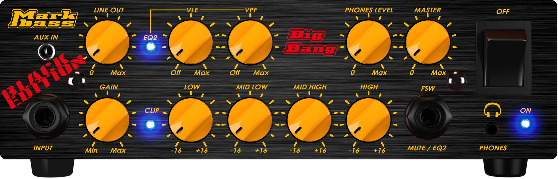 Solid-State Bass Amplifier Markbass Big Bang BK