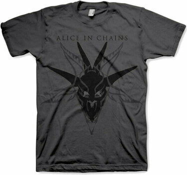 T-Shirt Alice in Chains T-Shirt Black Skull Charcoal Mens Herren Charcoal M - 1