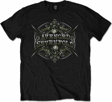 Camiseta de manga corta Avenged Sevenfold Camiseta de manga corta Reflections Mens Black L - 1