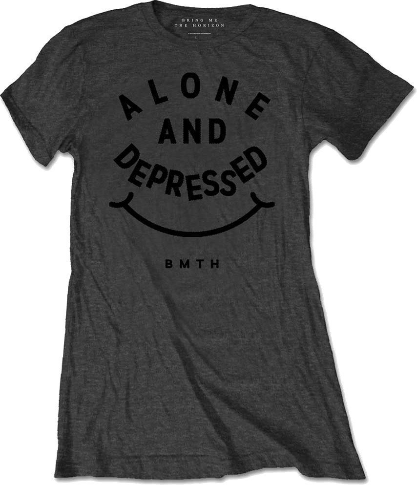 Maglietta Bring Me The Horizon Alone And Depressed Charcoal T Shirt: L