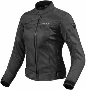 Textile Jacket Rev'it! Eclipse Ladies Black 34 Textile Jacket - 1