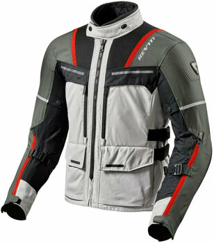 Tekstilna jakna Rev'it! Offtrack Silver/Red M Tekstilna jakna - 1