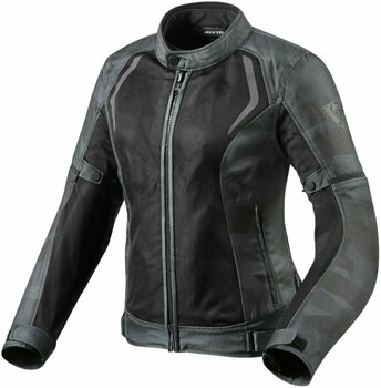 Textiele jas Rev'it! Torque Ladies Black/Grey 36 Textiele jas - 1