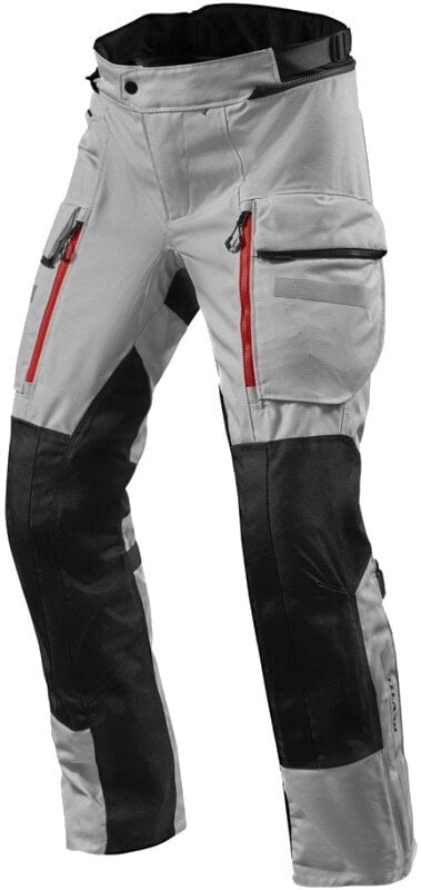 Pantalons en textile Rev'it! Sand 4 H2O Silver/Black L Regular Pantalons en textile