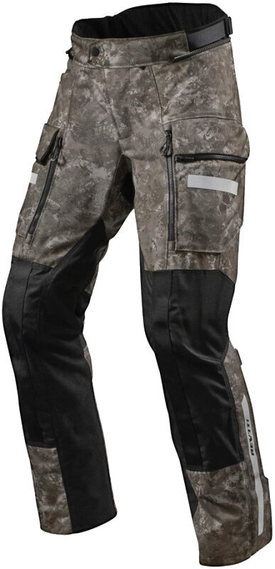Spodnie tekstylne Rev'it! Sand 4 H2O Camo Brown S Regular Spodnie tekstylne