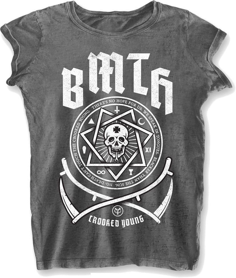 T-Shirt Bring Me The Horizon T-Shirt Crooked Young Female Burnout Charcoal S