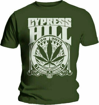 Skjorte Cypress Hill 420 2013 Mens Khaki T Shirt: L - 1