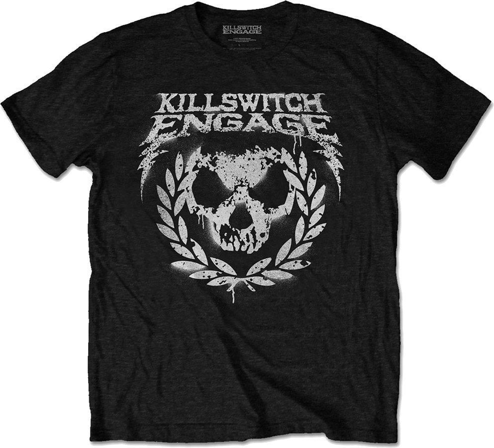 Camiseta de manga corta Killswitch Engage Camiseta de manga corta Skull Spraypaint Hombre Negro L
