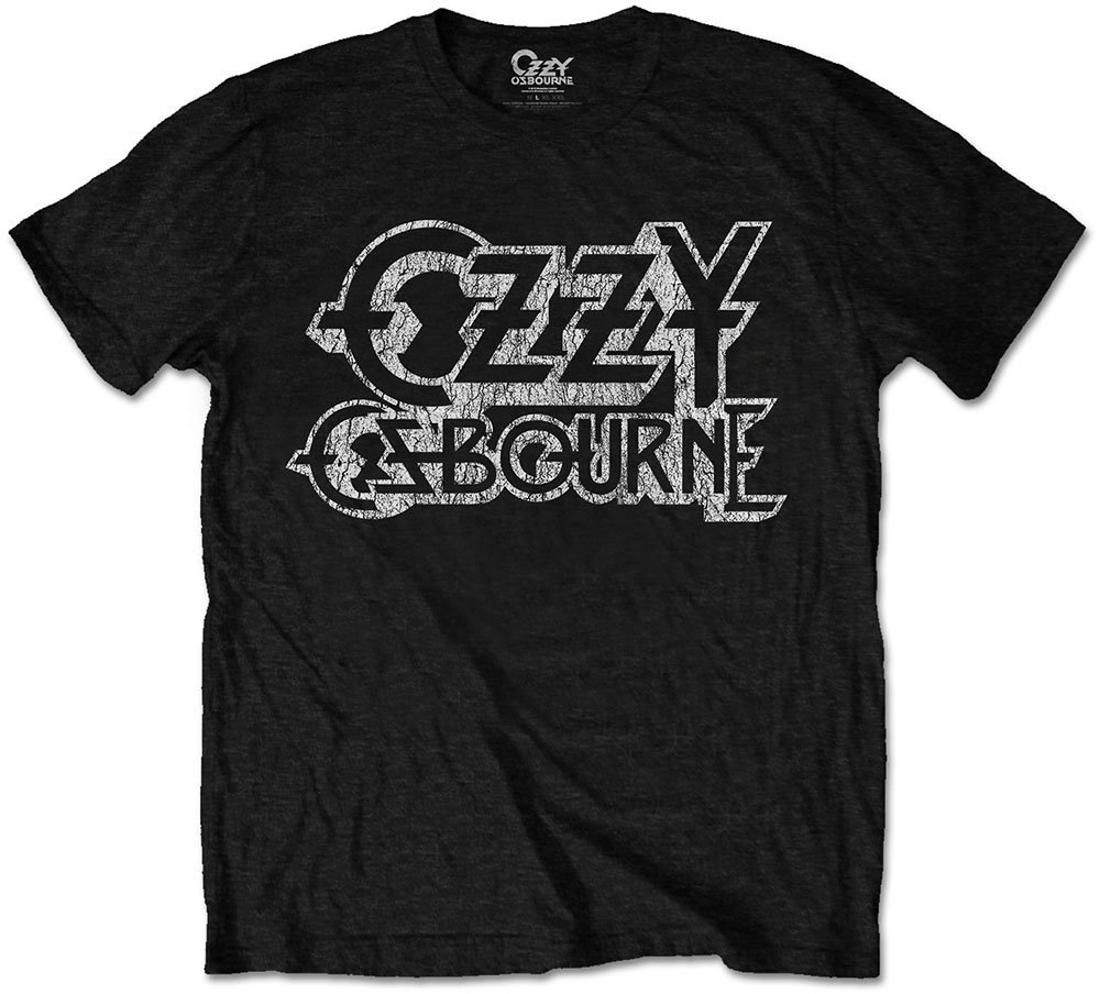 Shirt Ozzy Osbourne Shirt Vintage Logo Heren Black L