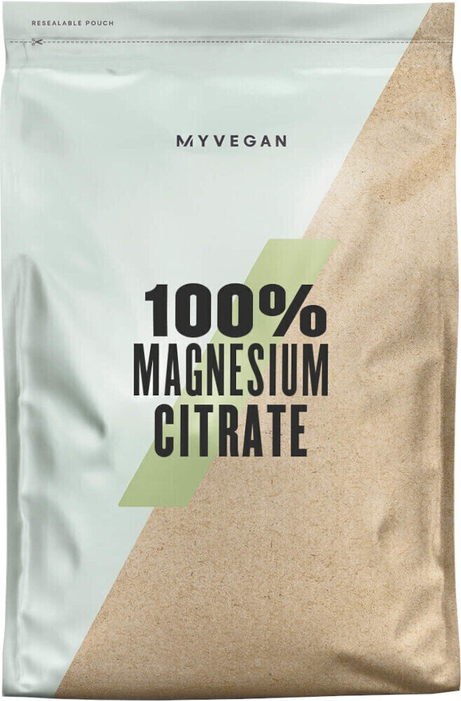 Wapń, magnez, cynk MyVegan Magnesium Citrate Bez smaku 500 g Wapń, magnez, cynk