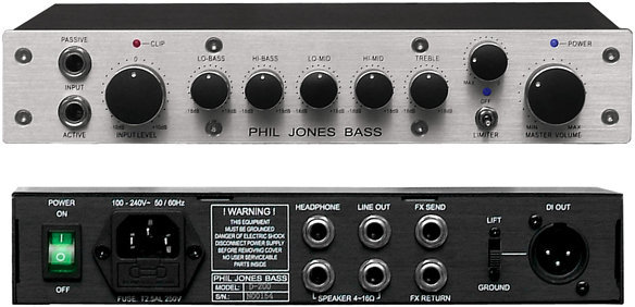 Транзисторен бас усилвател Phil Jones Bass D 200