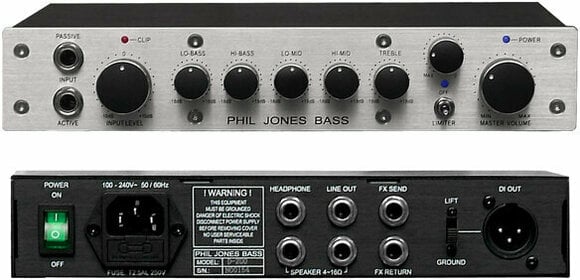 Basszusgitár erősítő fej Phil Jones Bass D 200 - 1