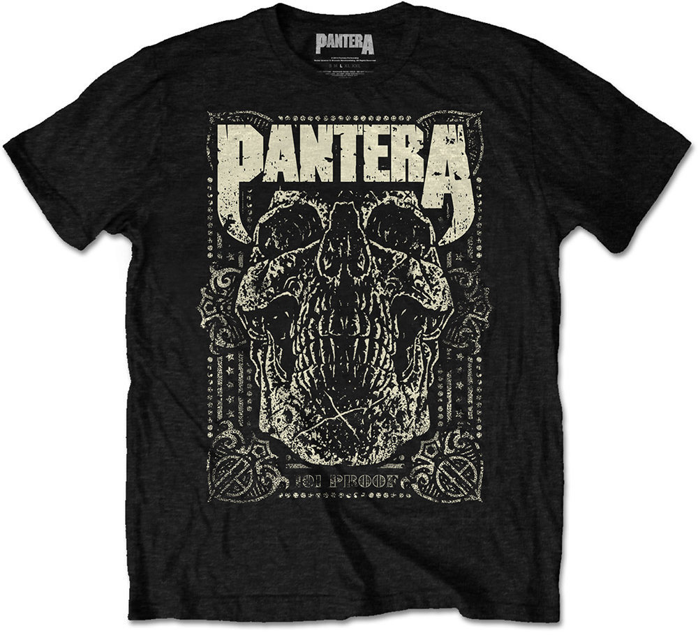 Shirt Pantera Shirt 101 Proof Skull Heren Black S