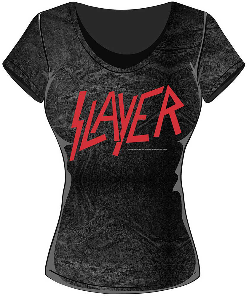 Camiseta de manga corta Slayer Classic Logo Acid Wash T Shirt: L
