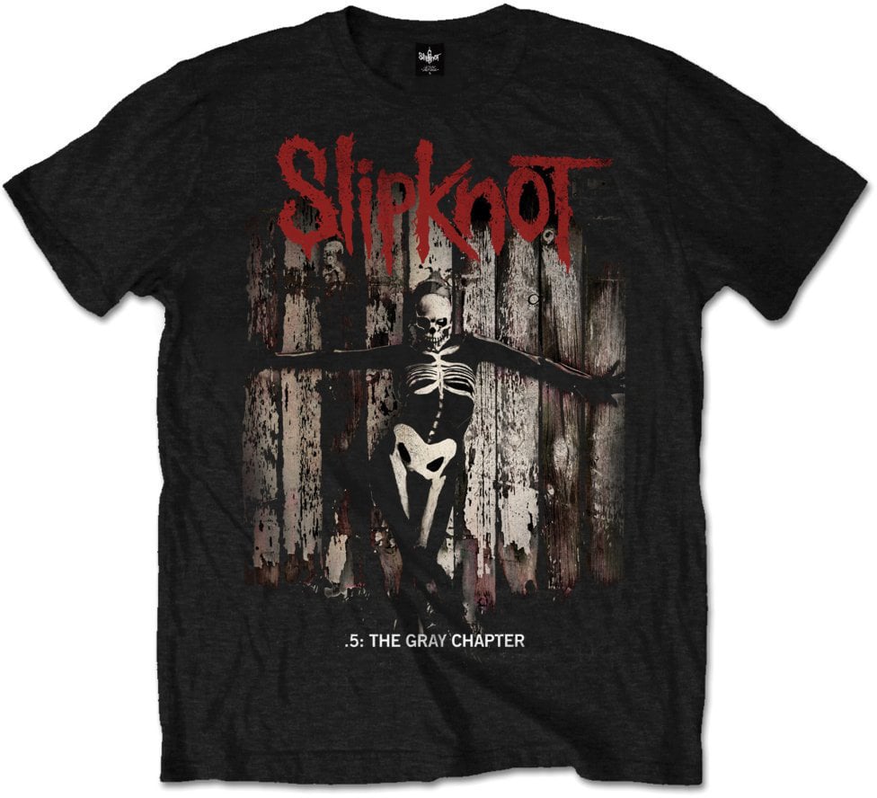 Skjorta Slipknot Skjorta Grey Chapter Album Mens T-Shirt Herr Black M