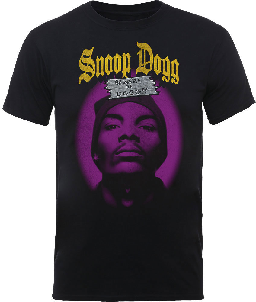 T-shirt Snoop Dogg T-shirt Beware Of The Dog Noir XL