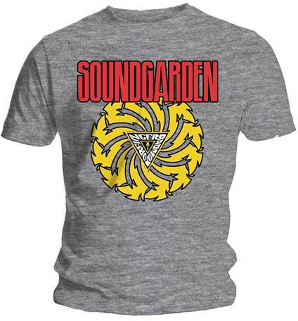 T-Shirt Soundgarden T-Shirt Badmotor Finger Mens Herren Grey L