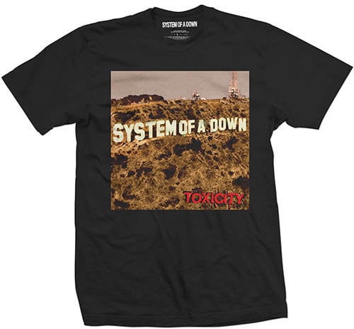 Shirt System of a Down Toxicity Mens Blk T Shirt: L