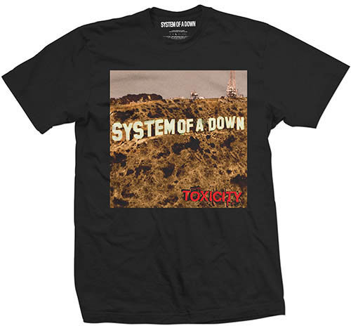 Shirt System of a Down Toxicity Mens Blk T Shirt: M