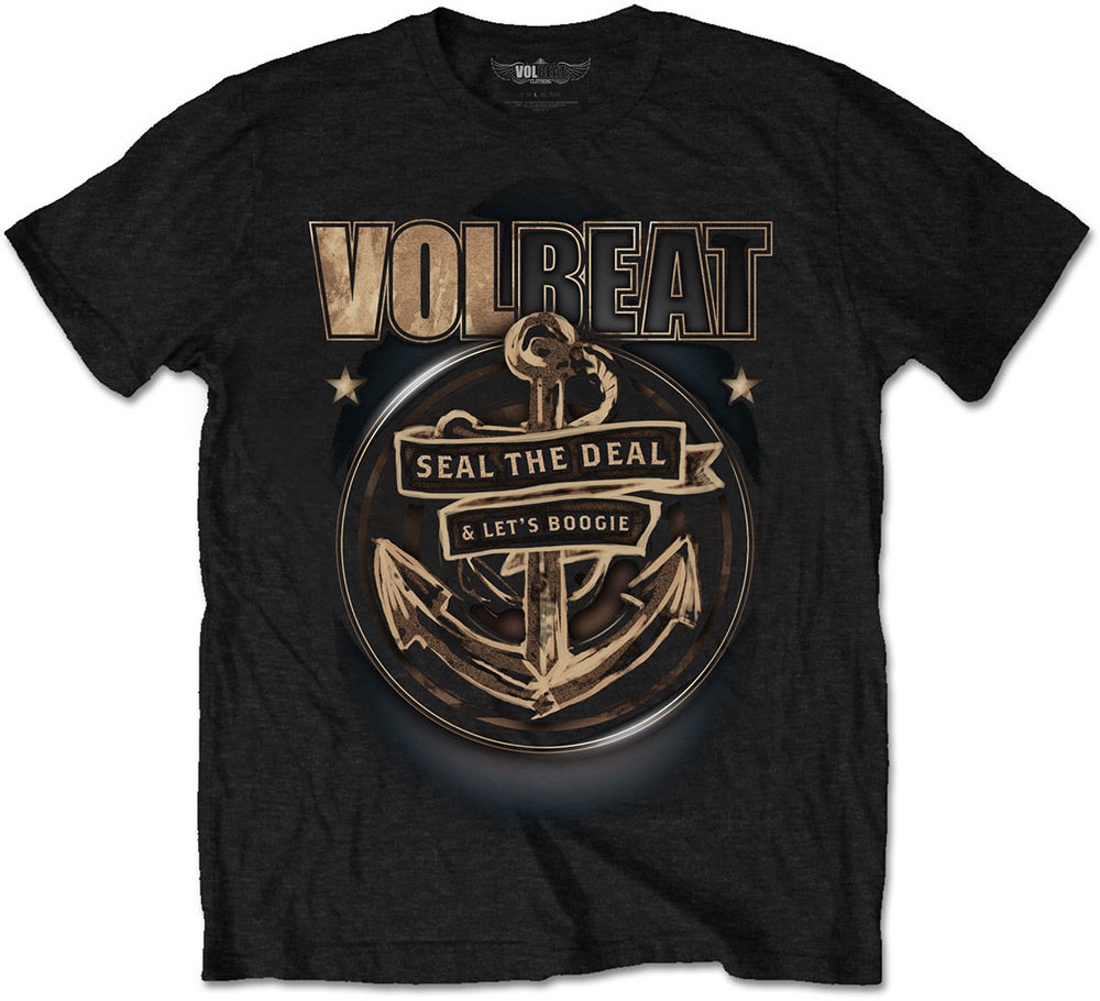 Tričko Volbeat Tričko Anchor Mens Muži Black L