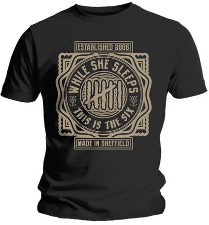 T-shirt While She Sleeps T-shirt This Is The Six Mens Homme Black S