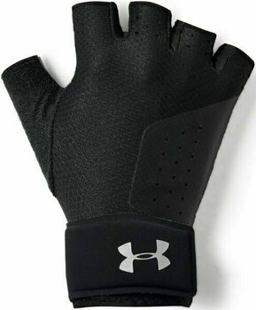 Fitness rukavice Under Armour Weightlifting Black/Silver XS Fitness rukavice - 1