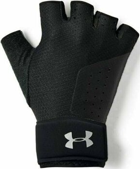 Fitnes rokavice Under Armour Weightlifting Black/Silver S Fitnes rokavice - 1