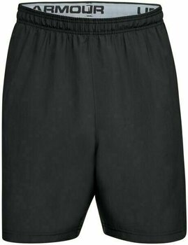 Fitnes hlače Under Armour Woven Wordmark Black/Zinc Gray S Fitnes hlače - 1