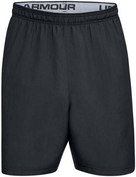 Fitness kalhoty Under Armour Woven Wordmark Black/Zinc Gray L Fitness kalhoty