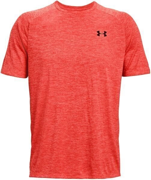 Fitness shirt Under Armour Men's UA Tech 2.0 Short Sleeve Venom Red/Black 2XL Fitness shirt
