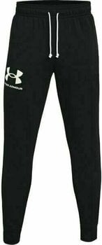 Fitness Trousers Under Armour Men's UA Rival Terry Joggers Black/Onyx White M Fitness Trousers - 1