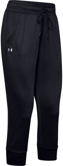 Fitness kalhoty Under Armour Tech Capri Black/Metallic Silver XS Fitness kalhoty