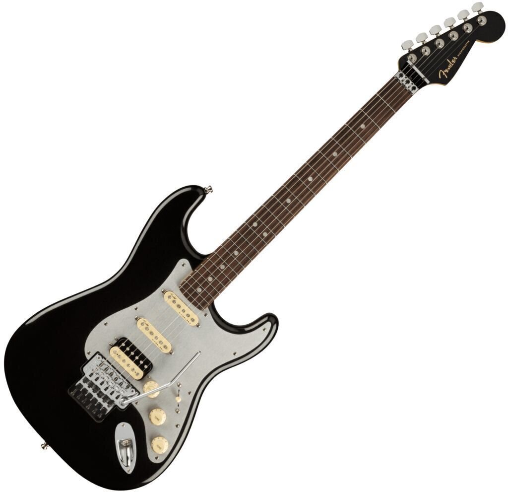 E-Gitarre Fender Ultra Luxe Stratocaster FR HSS RW Mystic Black