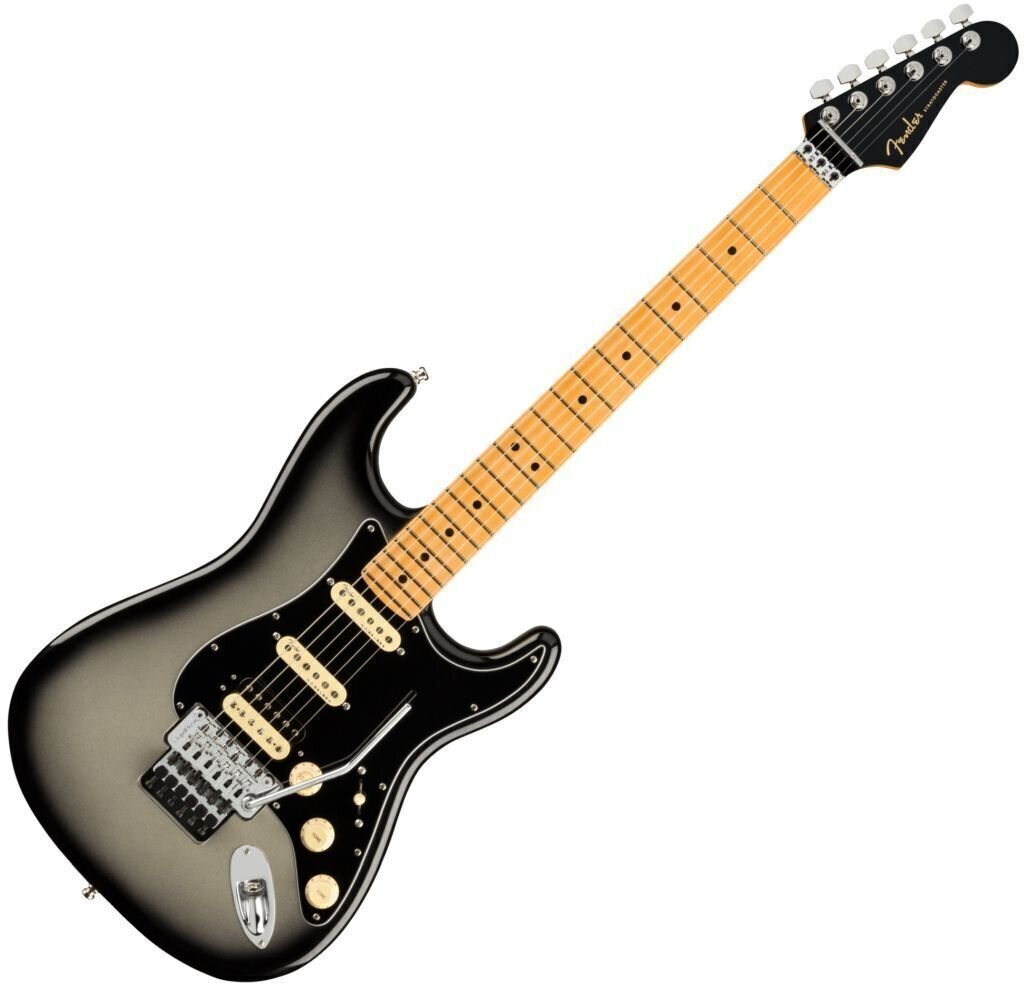 Elektromos gitár Fender Ultra Luxe Stratocaster FR HSS MN Silverburst