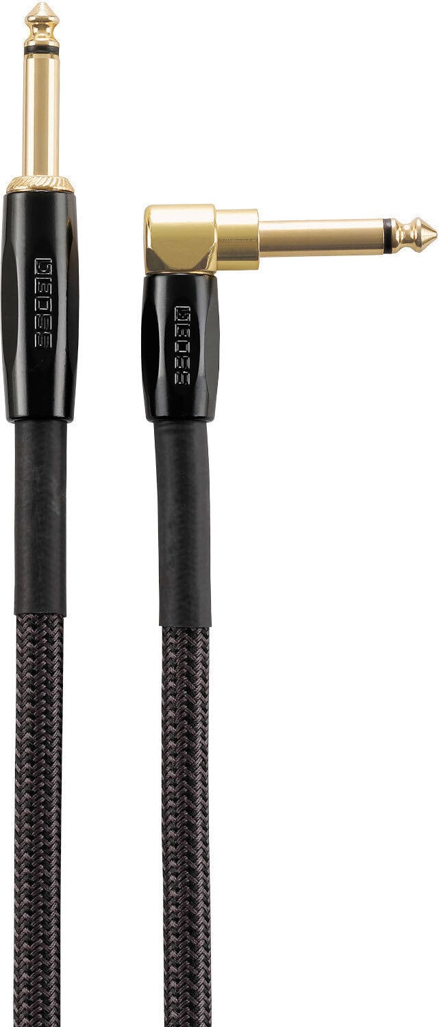 Photos - Cable (video, audio, USB) BOSS BIC-P10A Black 3 m Straight - Angled 
